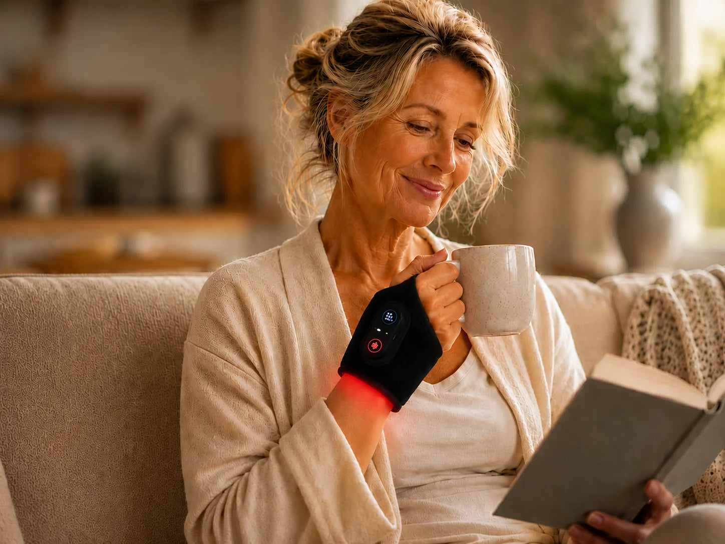 Red light therapy device for targeted at-home relief